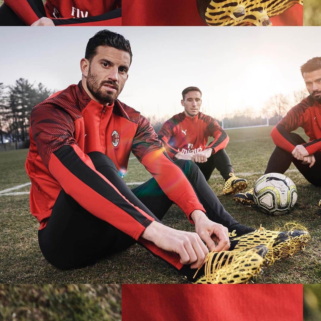 ACミランさんのインスタグラム写真 - (ACミランInstagram)「Spark in their veins 🔴⚫ @pumafootball  Fresh delivery of the new PUMA Future & PUMA One in Milanello. Spark Pack edition⚡⚡⚡」1月16日 20時23分 - acmilan