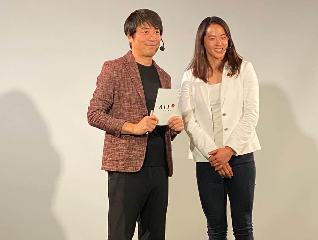 世古和さんのインスタグラム写真 - (世古和Instagram)「. 先日、ALE14のイベントで #小野真由美 選手の講演を聞かせていただきました🏑🏒 . 女性アスリート、オリンピック選手の お話を聞くことができ、とてもいい時間でした🏑✨ #ale14#ginzasonypark#hockey#japan#crane#ホッケー#小野真由美#中西哲生#乗馬クラブクレイン #スポーツを言語化する#さくらじゃぱん」1月16日 21時00分 - nodoka_seko