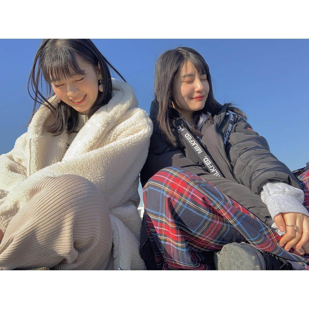 森青葉さんのインスタグラム写真 - (森青葉Instagram)「☺︎︎ 大人になってもずーっと一緒にいる気がするねって話した、🤤 . . . #bestfriend #江ノ島デート  #持つべきものは友」1月16日 21時33分 - aoba__mori_official