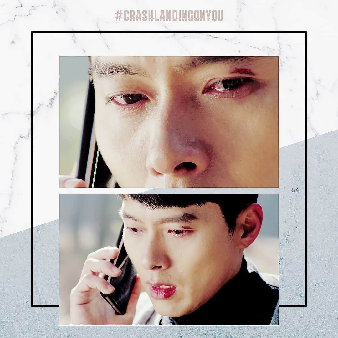 ヒョンビンのインスタグラム：「😢 —— #crashlandingonyou #사랑의불시착 #hyunbin #현빈 #ヒョンビン #玄彬 #sonyejin #손예진」