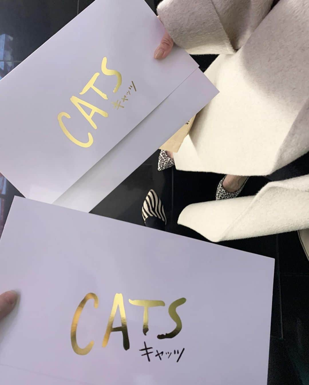 小林さりさんのインスタグラム写真 - (小林さりInstagram)「CATSの試写会へ行ってきました ༘* ・ ・ 初めて観るCATS、とても感動して泣きそうになりました… 公開されたらまた行きたい！絶対行く！！ そのくらい虜になりました ༘* ・ ・ そんな今日のコーディネートはモノトーンで⋆︎* ・ ・ #コート…………#nae #ニット…………#lejour #スキニー………#nae #バッグ…………#celine #シューズ………#celine #アクセサリー..#tiffany #priere ・ ・ CATSを意識して履いて行ったアニマル柄の靴はNYで一目惚れした @celine ◡̈♡ 一番初めの出番がCATSって、ぴったり過ぎる♪ ・ ・ #映画キャッツ #cats #キャッツ好きな人と繋がりたい  #pr #キャッツ #白黒コーデ #モノトーンコーデ #綺麗目カジュアル #きれいめカジュアル #さりの服」1月16日 23時44分 - _____sari