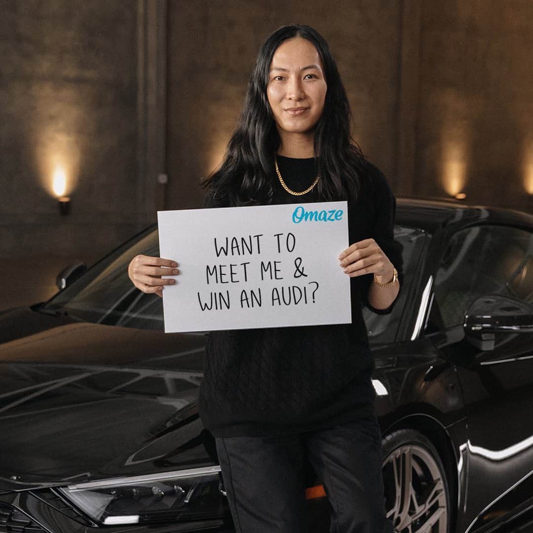 アレキサンダー・ワンのインスタグラム：「Extra! Extra! - We are honored to be partnering with @omaze in support of DoSomething.org, and we’re giving you a chance to win big. Click the link in our bio or go to omaze.com/alexander and enter to win the Audi R8 V10 Decennium, a trip to NYC for lunch with Alex, $20,000 and a treatment at one of Alex’s favorite spas. Are you ready for this ride?」
