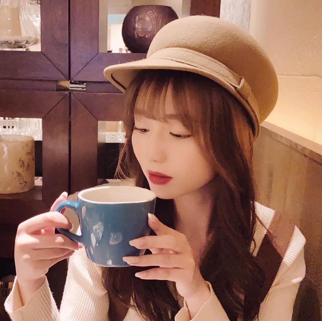 堀尾実咲のインスタグラム：「#gn 🍰☕️⭐️」