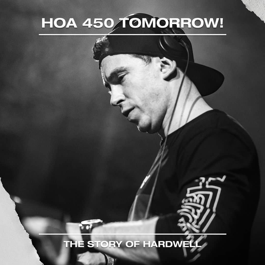 ハードウェルのインスタグラム：「Only 1 day left until the special 450th episode of Hardwell On Air📻 Are you tuning in tomorrow on YouTube?」