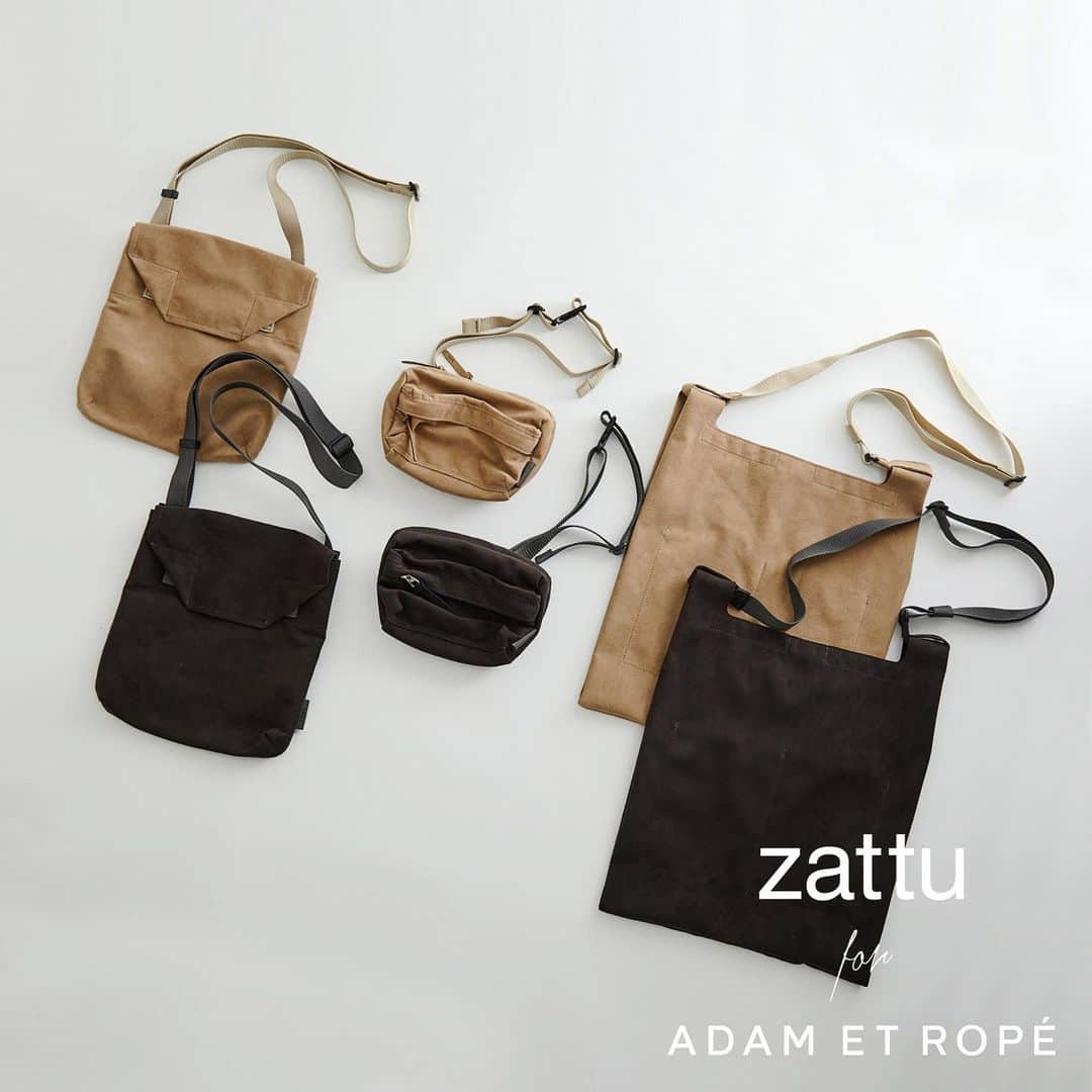 ADAM ET ROPÉさんのインスタグラム写真 - (ADAM ET ROPÉInstagram)「zattu for ADAM ET ROPÉ﻿ 1.17 FRI. RELEASE ﻿ ﻿ 今回、ファッション性を備え持った大人のカジュアルスタンダードを追及する「zattu」へ別注をかけた3モデルのバッグ。﻿ 定番で使用されているマイクロファイバースエード素材を2色の別注カラーに変更しご用意。﻿ それぞれユニセックスで使用できるデザイン性の高さも魅力です。﻿ ﻿ ALL：￥16,000+tax﻿ ﻿ @adametrope﻿ @zattu_official﻿ #adametrope #zattu #bag #shoulderbag #bodybag  #sacoche」1月17日 12時39分 - adametrope