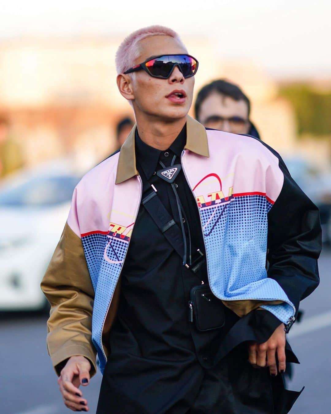 め*〜様 PRADA ボロタイ　ループタイ　キャメル PRADA ループタイ