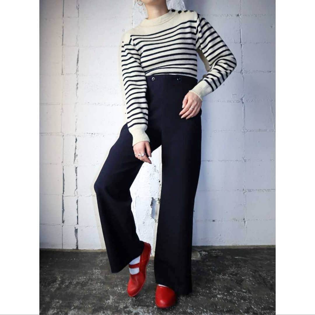 吉祥寺 古着屋 Orfeoのインスタグラム：「French Marine Style  #orfeo #kichijoji #tokyo #vintage #used #fashion #coordinate #outfit  掲載商品のお問い合わせはメールにて承っております。コメント、DMでのお問い合わせは受け付けておりませんのでご了承ください。」