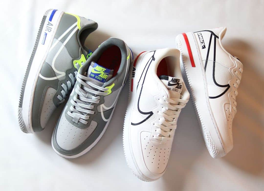 A+Sさんのインスタグラム写真 - (A+SInstagram)「in stock now ■NIKE AIR FORCE 1 REACT COLOR : WHITE×BLACK-UNIVERSITY RED , WOLF GREY×WHITE-SMOKE GREY SIZE : 26.0cm - 29.0cm PRICE : ¥13,000 (+TAX) ・ #a_and_s #NIKE #NIKEAIRFORCE #NIKEAIRFORCE1 #NIKEAIRFORCE1REACT #NIKEREACT #NIKESPORTWEAR」1月17日 12時00分 - a_and_s_official