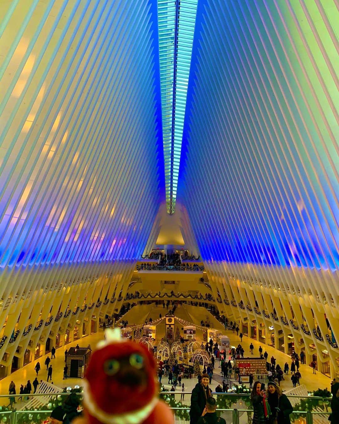ころさんのインスタグラム写真 - (ころInstagram)「ころツーリスト in #アメリカ (#ニューヨーク ) . . おはようございます😆✨✨ . ワールドトレードセンター駅。 . 同時多発テロがあった場所とはウラハラに凄く綺麗な駅でした。 . ころの他の写真を見たい方はこちらから！  @koro.dottokoi .  #ころツーリスト #旅 #旅日記 #旅スタグラム #旅すたぐらむ #トラベラー #旅に出たい #旅の記録 #旅好き #旅写真 #旅行好き #旅したくなるフォト #旅フォト #マイトリ #旅行大好き #わんこ #ぬいぐるみ #ぬいどり #ぬい撮り写真部 #マイトリップ #旅の思い出 #旅の思い出 #ぬい撮り #ぬい撮りさんと繋がりたい #ぬいすたぐらむ」1月17日 5時11分 - koro.dottokoi