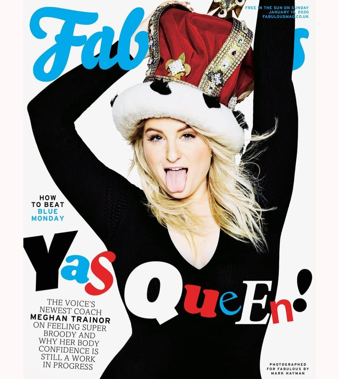 メーガン・トレイナーさんのインスタグラム写真 - (メーガン・トレイナーInstagram)「👑YAAASS FABULOUS @fabulousmag 👑  LOVE this!! Thank you for this cover!!!! #thefabinterview」1月17日 6時05分 - meghantrainor