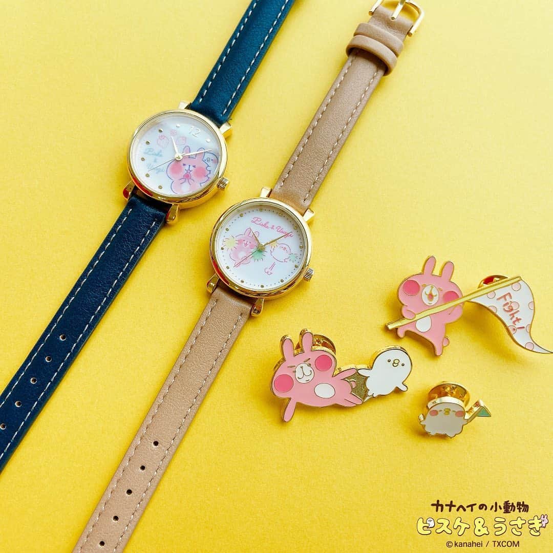Its Demoさんのインスタグラム写真 Its Demoinstagram ずっと身に付けていたい 時計とピンバッジ 合皮ベルトウォッチ 3 0 Tax ピンバッジセット 1 500 Tax Itsdemo イッツデモ カナヘイの小動物 Kanaheissmallanimals ピスケとうさぎ