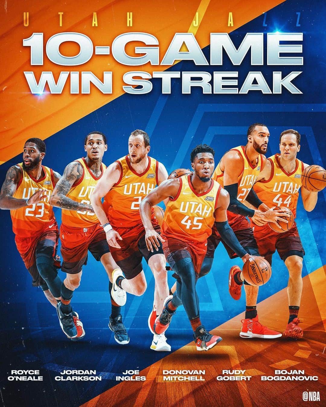NBAさんのインスタグラム写真 - (NBAInstagram)「The @utahjazz look to extend their league-best 10-game win streak 8:00pm/et on NBA LEAGUE PASS vs. New Orleans!」1月17日 9時05分 - nba