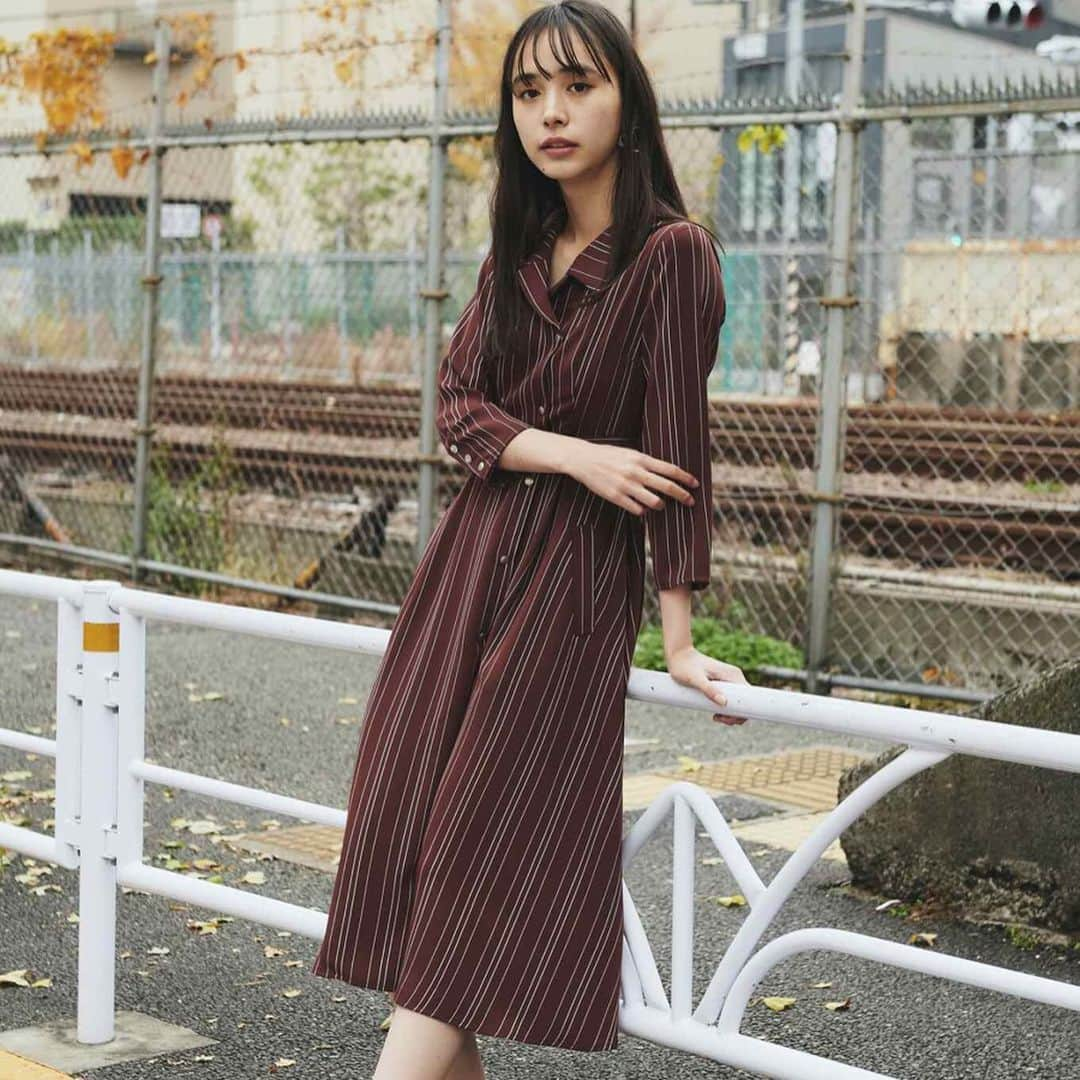 REDYAZELさんのインスタグラム写真 - (REDYAZELInstagram)「COMING SOON ——————————————﻿——﻿————— •STRIPE SHIRT ONE-PIECE [2月上旬発売予定] COLOR : BROWN / BLACK / PINK ¥15,900+tax﻿﻿ ﻿ ﻿国産生地を使用し素材にこだわって作られた一着。 シンプルなストライプ柄ときちんと見えする シャツ衿なので、幅広いシーンで着られます◎ ——————————————﻿——﻿————— #REDYAZEL #レディアゼル」1月17日 9時36分 - redyazel