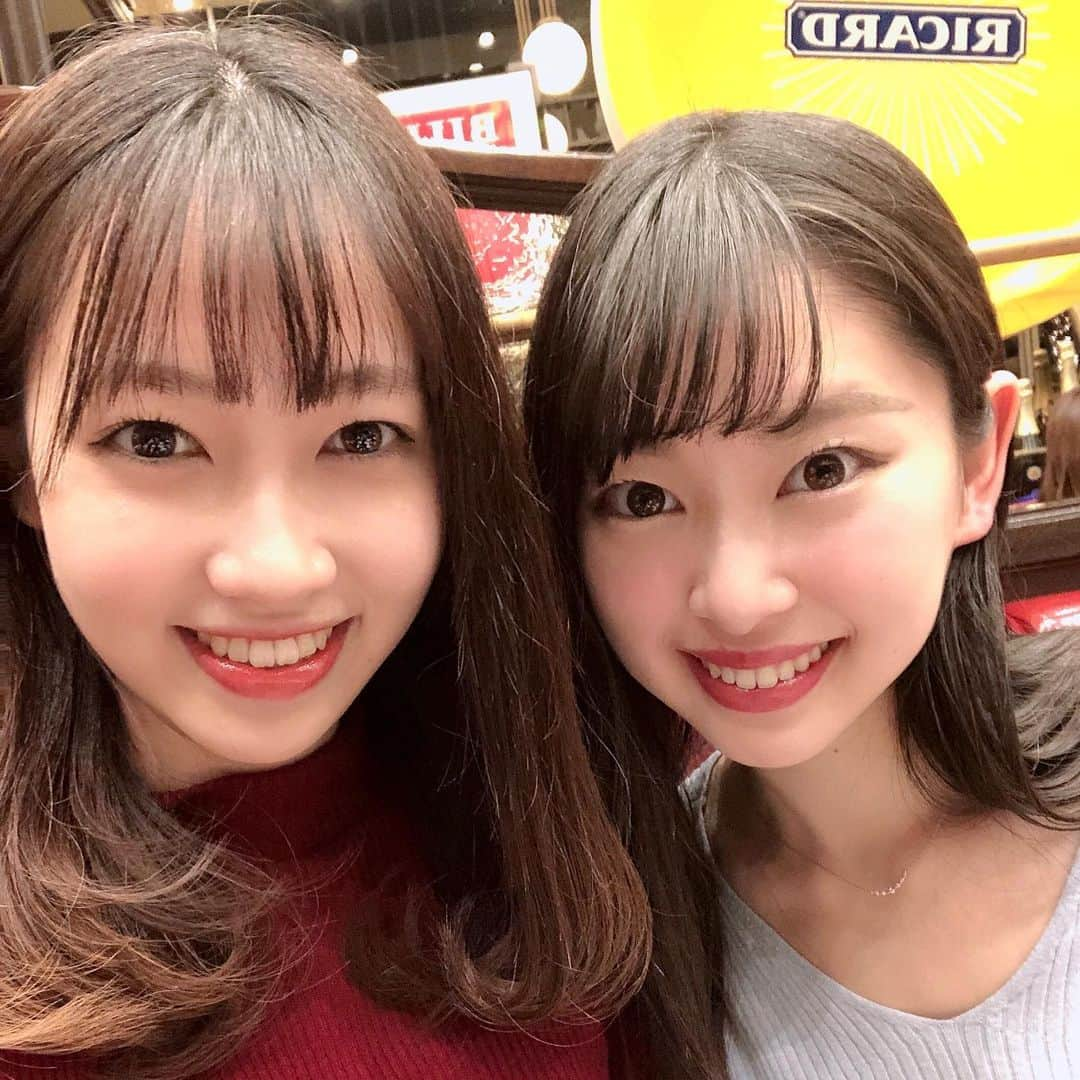 越智萌日さんのインスタグラム写真 - (越智萌日Instagram)「彩音(@aymnyn83s )と久しぶりに会えた🎀 . 昨日の夜にノリと勢いで会うこと決まった😂 色んなことたっくさん話せて楽しかった、ありがとう✨ 第2弾またすぐやりたい😍 . . . #オーバカナル　#オーバカナル梅田　#auxbacchanales  #グランフロント　#グランフロントカフェ  #グランフロント大阪」1月31日 23時30分 - moeka19990201