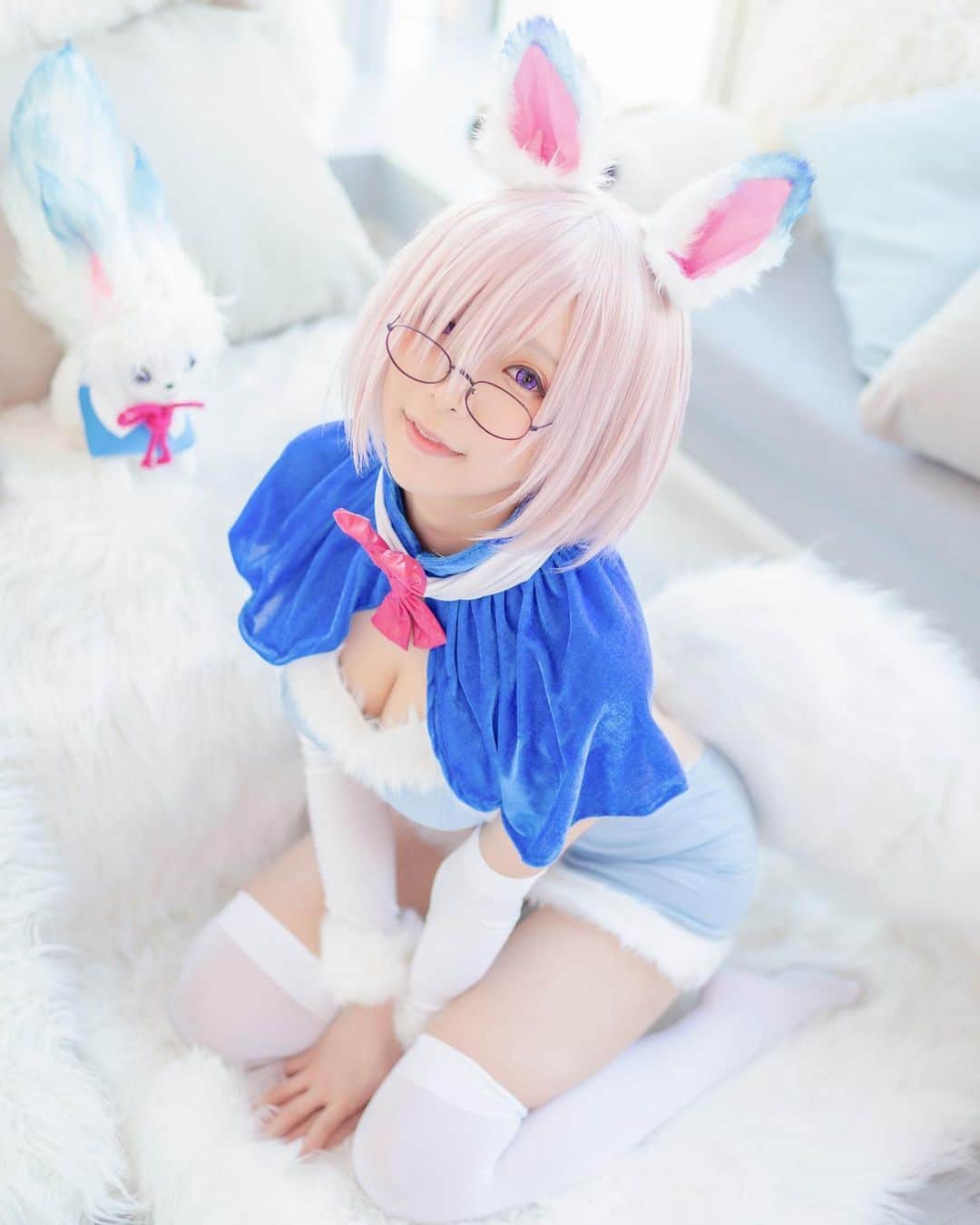 小桃のインスタグラム：「#マシュ #mashu #フォウ #フォウくん #fou #fgo #fategrandorder #fategrandordercosplay #fgocosplay #mashucosplay #コスプレ」