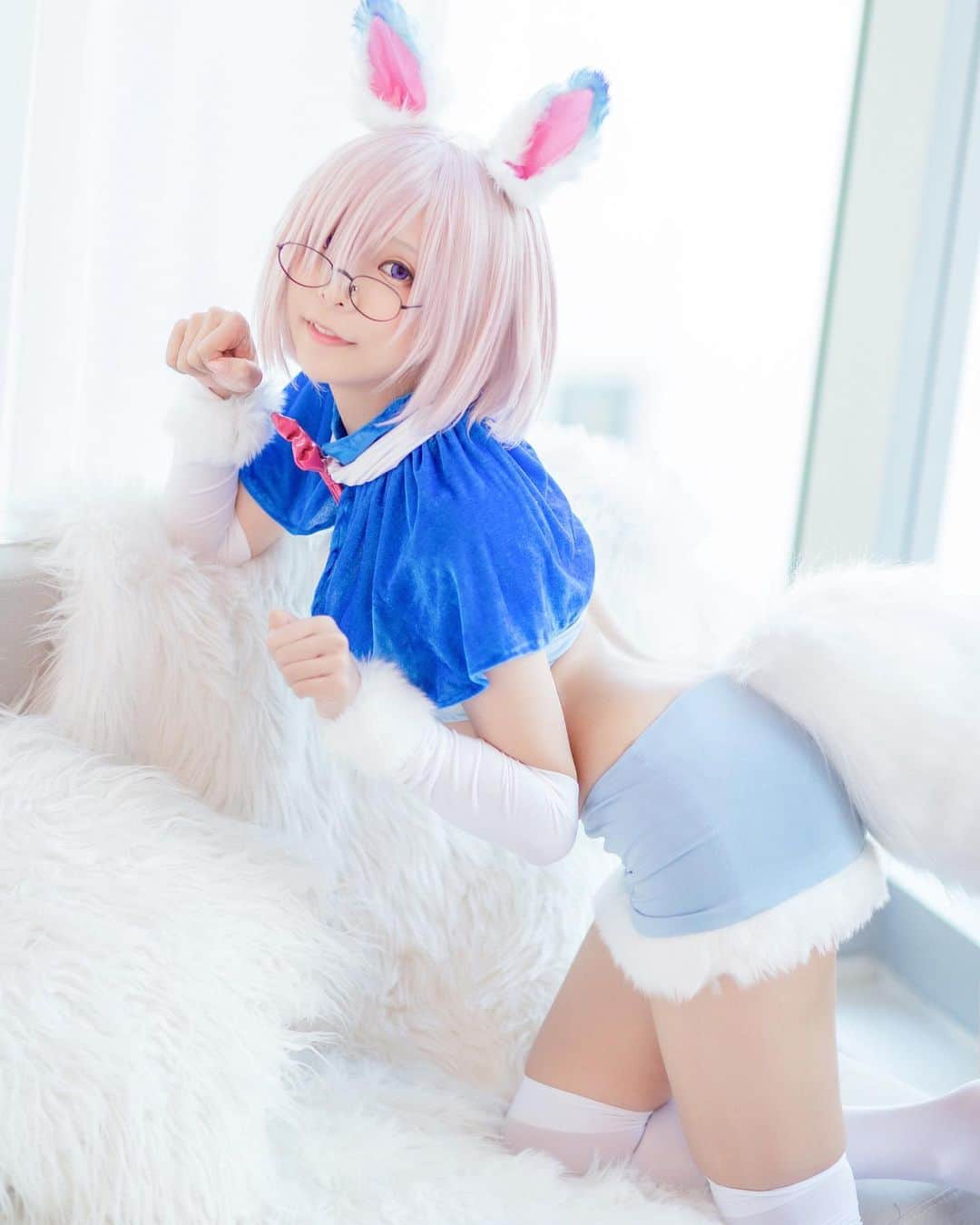 小桃のインスタグラム：「#マシュ #mashu #フォウ #フォウくん #fou #fgo #fategrandorder #fategrandordercosplay #fgocosplay #mashucosplay #コスプレ」