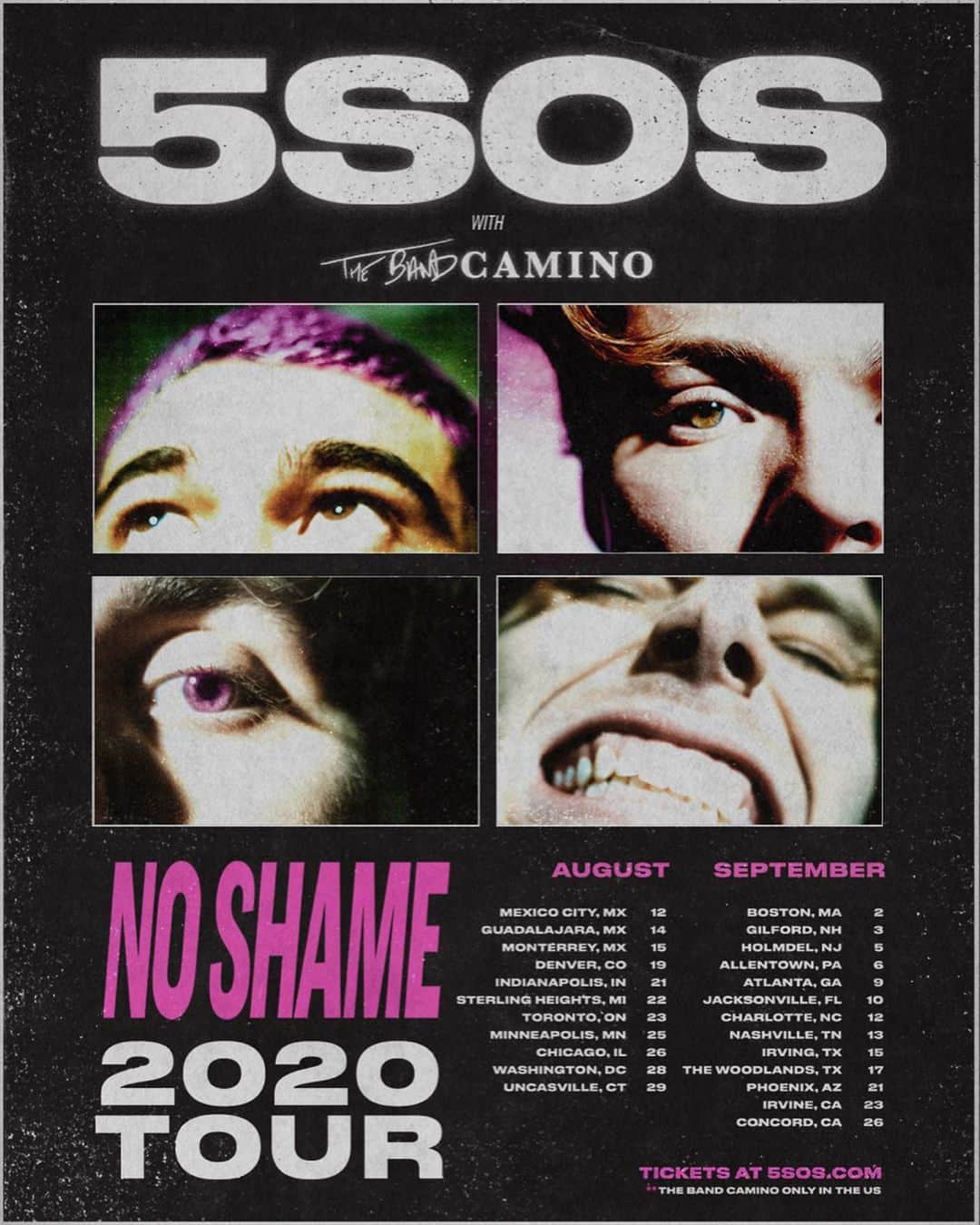 5 Seconds of Summerさんのインスタグラム写真 - (5 Seconds of SummerInstagram)「NO SHAME TOUR • NORTH AMERICA 2020 • EVERY TICKET COMES WITH A PHYSICAL COPY OF OUR NEXT ALBUM • ON SALE 2/7 • 5SOS.COM」2月1日 1時00分 - 5sos