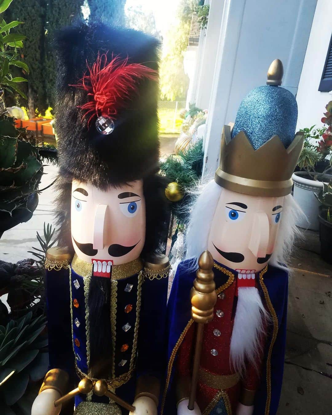 のインスタグラム：「Still have xmas up not sorry these giant king soldier nut crackers know what's up #notsorry 🎄🎄🎊🎊🎉🎉🎆🎇✨🎁🎁🤶🎅🤶🎅 #nutcracker #riteaiddeals」