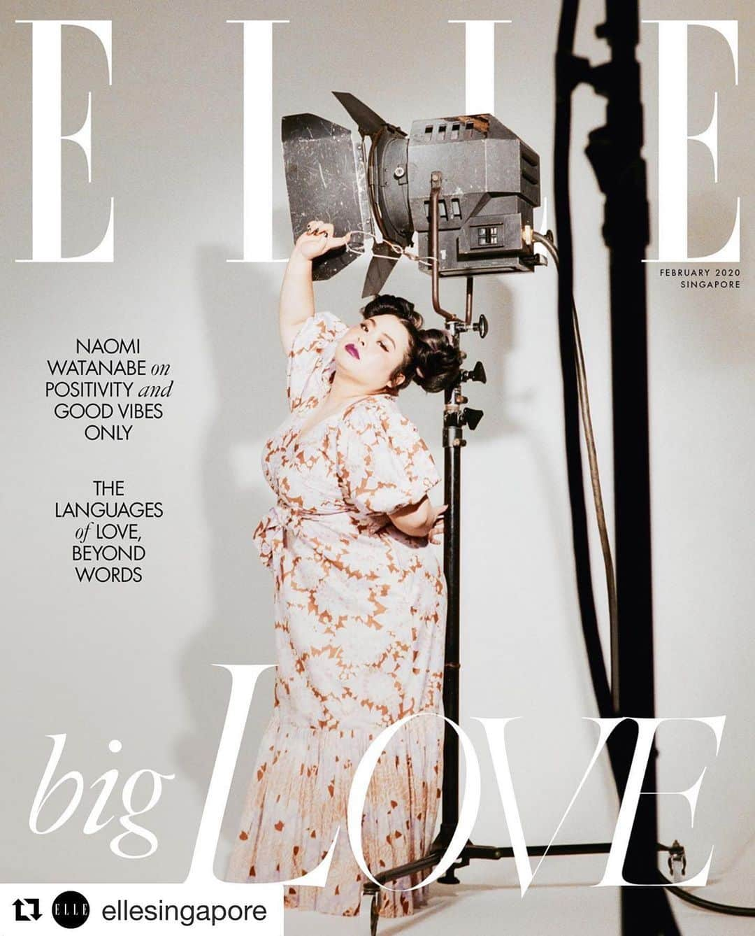 根本亜沙美さんのインスタグラム写真 - (根本亜沙美Instagram)「ELLE SINGAPORE Feb. 2020 渡辺直美  #Repost @ellesingapore with @get_repost ・・・ Big love to Naomi Watanabe! The unapologetically candid Japanese comedian is a vision of joy, radiating optimism as ELLE Singapore’s February cover star. - Look out for more teasers in the coming days  and pick up a copy now. - Photographer @taksugita Creative Direction @jackwangg Styling @ojnjenine Hair and Makeup @asami_nemoto Subject @watanabenaomi703 wearing @katespadeny @nicola_glass - #ELLESINGAPORE #fashion #celebrities #naomiwatanabe #katespade #katespadeny」2月1日 2時24分 - asami_nemoto