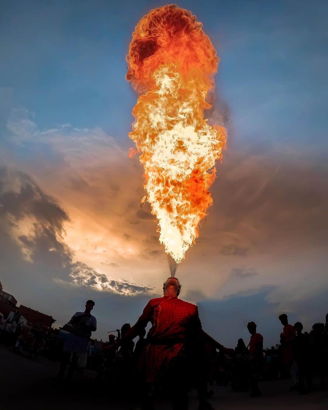 goproさんのインスタグラム写真 - (goproInstagram)「Photo of the Day: That #FridayFeeling. 🔥 @Jeeteraho captured the fire breathing from #Jaipur's Teej Fair. • • • @goproindia #GoProIndia #GoPro #Rajasthan #Friday #FireBreathing」2月1日 2時33分 - gopro