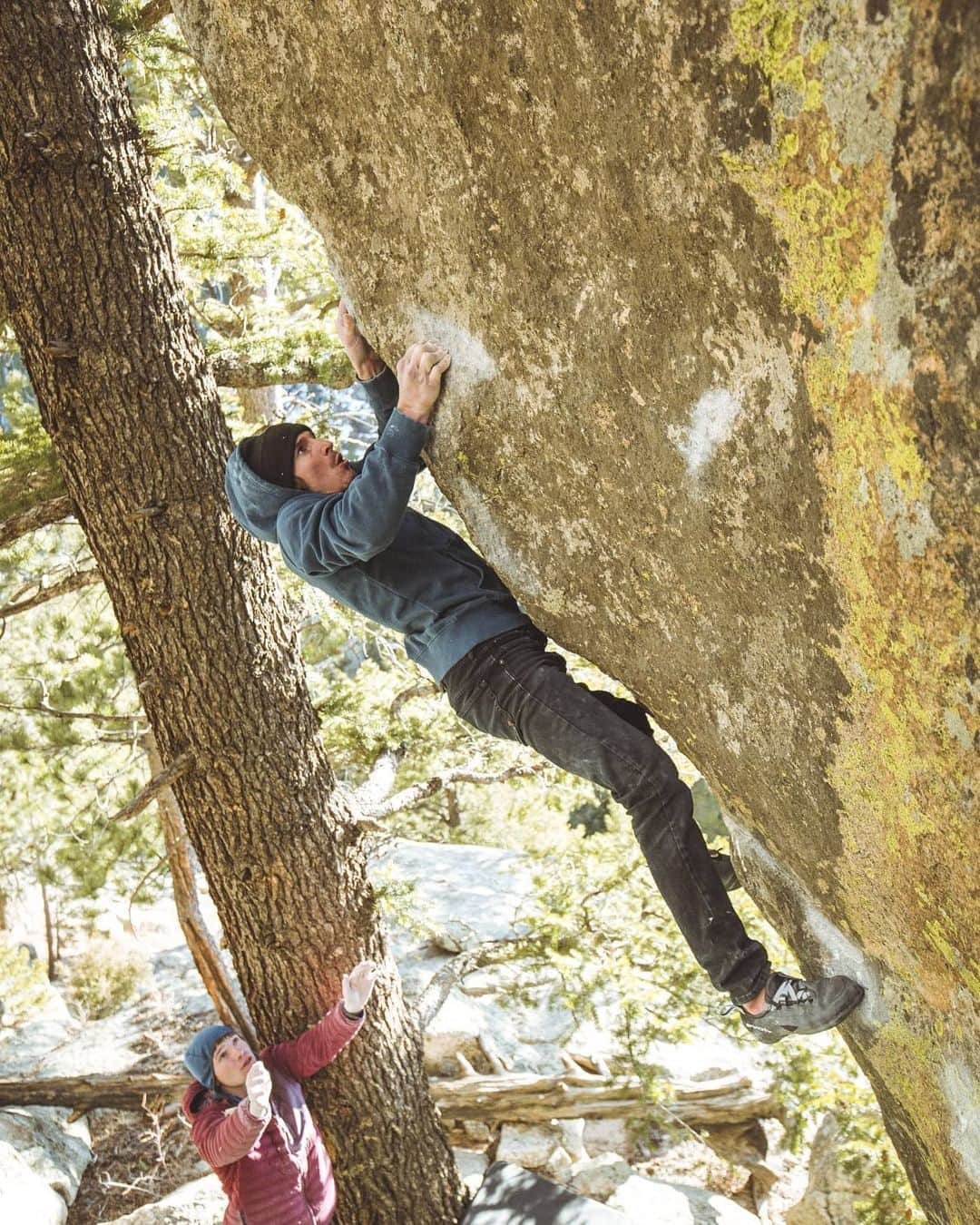 ダニエル・ウッズさんのインスタグラム写真 - (ダニエル・ウッズInstagram)「MAMBA (8A/+) ____________________________ Great new addition to the pinecliffe blocs. Found by @fausey n cleaned by @tchadx, FA'd by @griffinwhiteside, and I snuck in the 2nd. Alltime rock n line.  Photos by @bearcam」2月1日 2時41分 - dawoods89