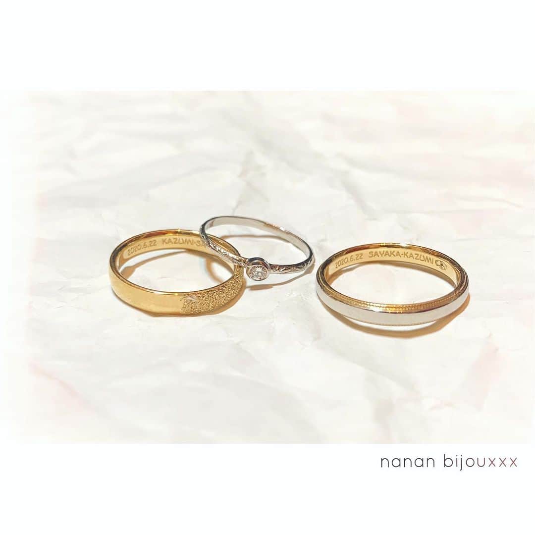 内田奈々さんのインスタグラム写真 内田奈々instagram Marriage Ring Engagement Ring オーダーありがとうございました Birthday Pattern Ringはプラチナや18金にダイヤで作ればエンゲージとしても 重ねづけしてもひっかかりづらく おすすめです Nanan