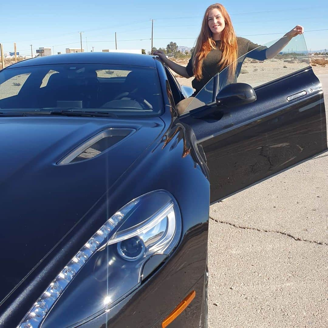 ミーシャ・テイトさんのインスタグラム写真 - (ミーシャ・テイトInstagram)「Drop a 🖤 if you'd like to own one!! I still can't believe I got to drive 1 of only 210 AMR's in the WORLD!! This four door beauty can go zero to over 60 in a snap.... I know... I tried it 😊! 🖤 Thank you to my badass beautiful friend @janelleAstonBH for making this experience possible! 🖤 I loved the fact that I could fit my daughter in the back seat, don't worry! No speeding with precious cargo! 🖤 2019 Aston Martin Rapide AMR car stats are below for those of you drooling 🤤 🖤 2019 Aston Martin Rapide AMR . @AstonMartinBeverlyHills  @AstonMartinAmericas 🖤 “A FOUR-DOOR WORTHY OF A RACING TEAM” 🖤 Exterior Color is Onyx Black  Interior is black alcantara  Naturally Aspirated 6.0-liter V-12 580-hp  465 lb-ft of torque 🖤 #astonmartin #Rapide #AMR  #fourdoorworthyofaracingteam #beverlyhills #astonmartinBH #california #race #racecar #exoticcar #fastcar #blackcar #sportscar #sexy #fast #speed #car #naturallyaspiratedV12」1月17日 15時01分 - mieshatate