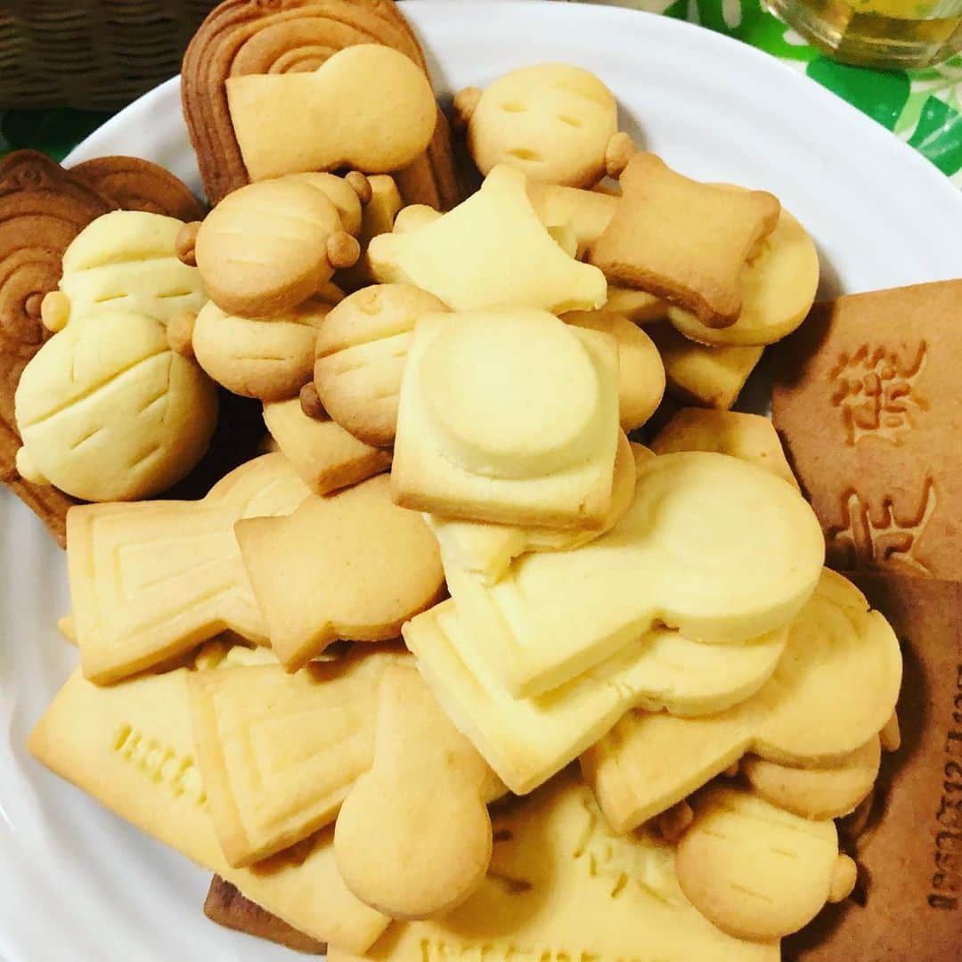 水谷さるころさんのインスタグラム写真 - (水谷さるころInstagram)「古墳と定礎とさるころクッキー。そして、母を食べる息子。　#古墳クッキー　#5歳男児マイル」1月17日 15時17分 - salucoro
