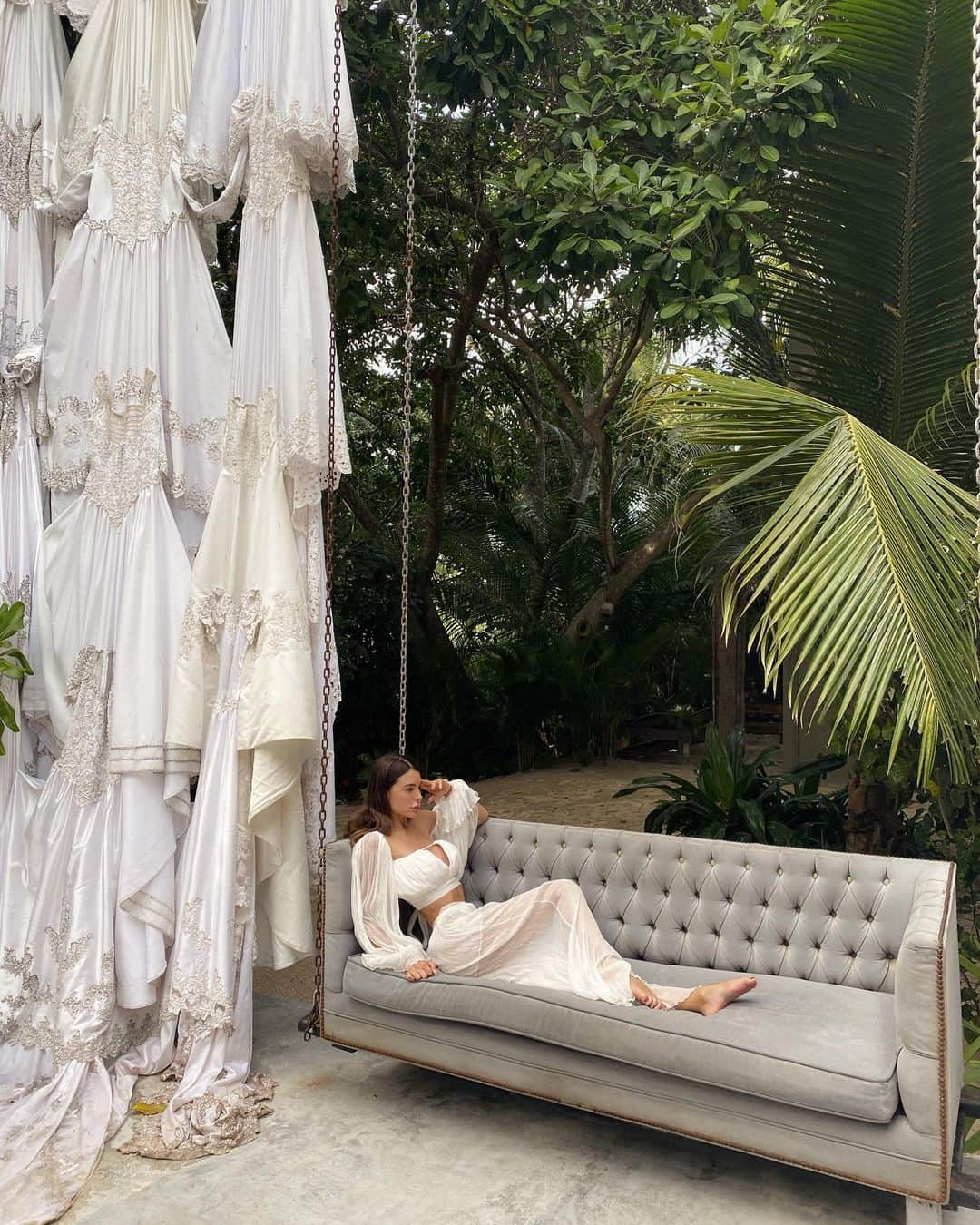 Silvia Carusoさんのインスタグラム写真 - (Silvia CarusoInstagram)「Wearing @__cinderellascloset__  this luxury hotel on the Caribbean coast of Mexico was once a mansion owned by Colombian drug kingpin Pablo Escobar. Casa Malca ❤️🇲🇽」1月17日 16時39分 - silvialicius