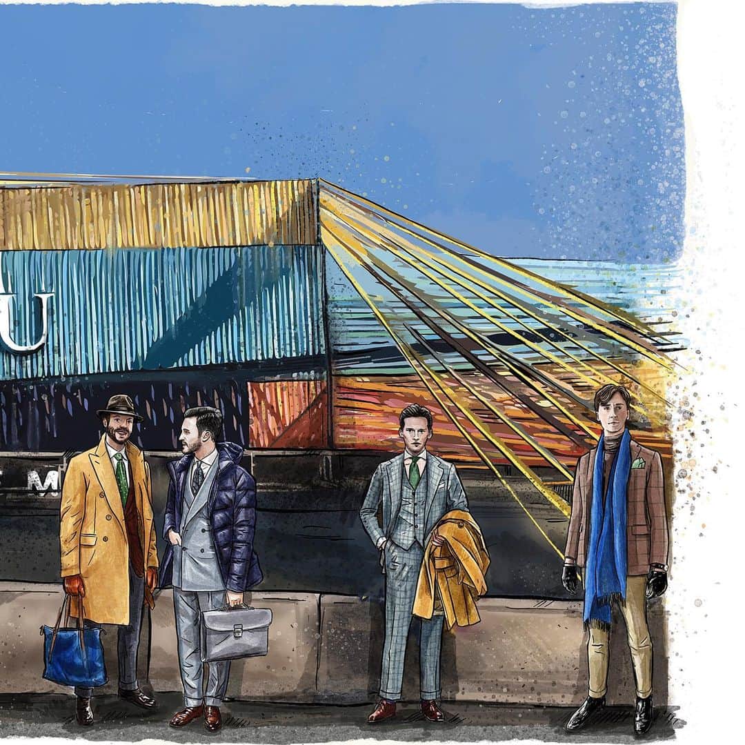 のインスタグラム：「Pitti Uomo: The times are a-changing - Aleks Cvetkovic brings you his bi-annual trend report, fresh from last week’s Pitti Uomo menswear fair in Florence. . Swipe up in our story to read the article. . #crockettandjones #madetobeworn #guestwriting #pittiuomo」