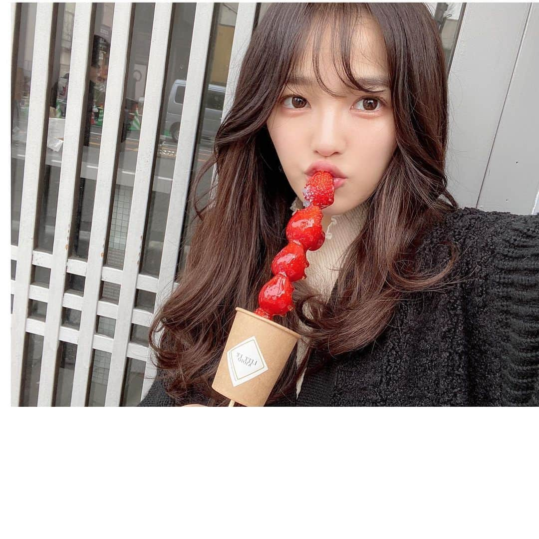 天木じゅんさんのインスタグラム写真 - (天木じゅんInstagram)「🍓❤️⛩ #いちご飴　#いちご」1月17日 19時44分 - jun.amaki