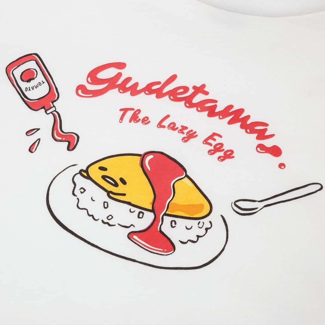 ぐでたまさんのインスタグラム写真 - (ぐでたまInstagram)「now serving: new @uniqlo t-shirts inspired by your favorite lazy egg 🍳🍝🥪🍕link in bio to shop...」1月18日 7時00分 - gudetama