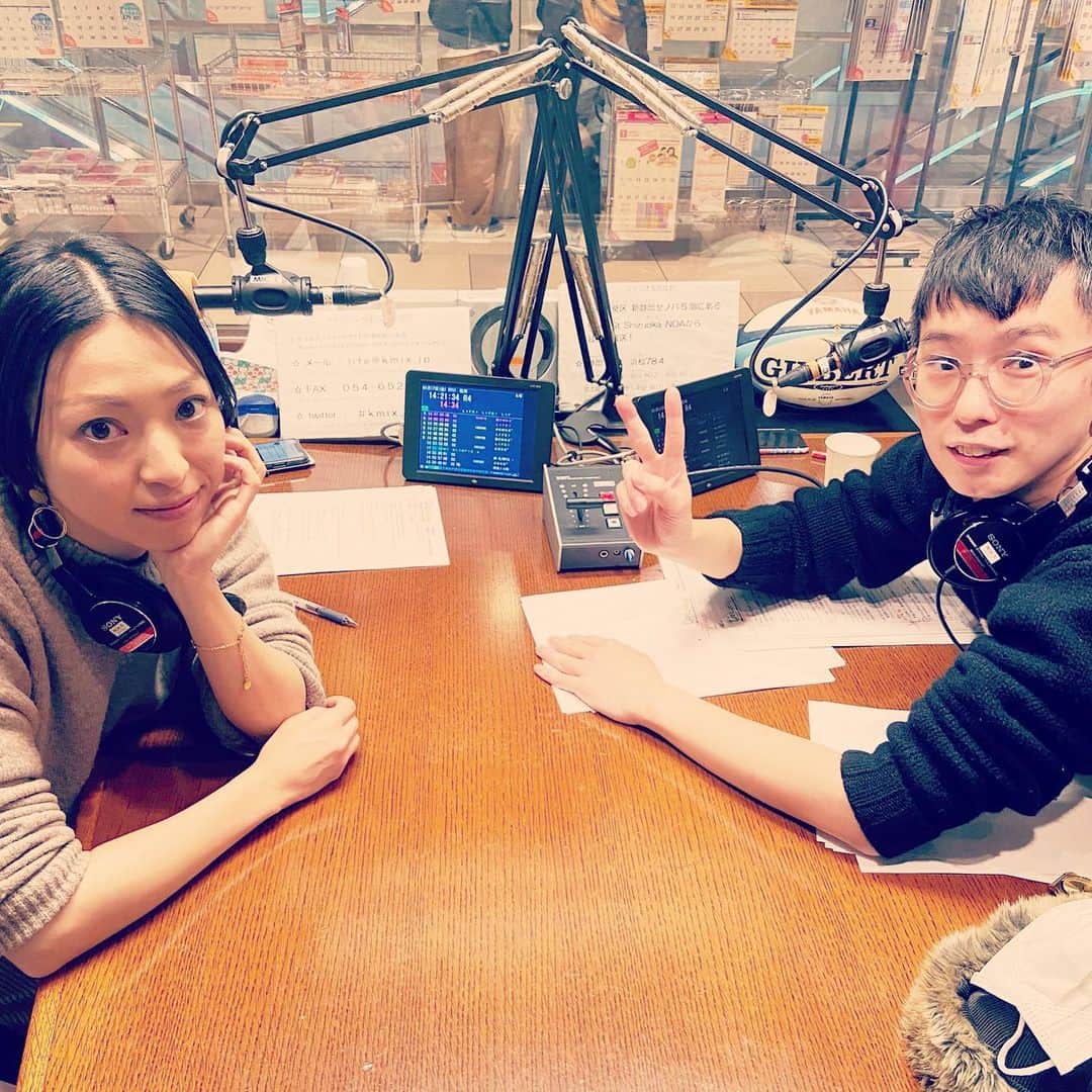 芦沢統人のインスタグラム：「LIFE!LIFE!LIFE!無事放送終了。 楽しくでけた。これから、3ヶ月静岡の皆様よろしくお願いいたします。」