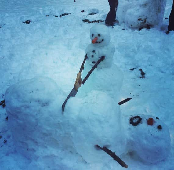 サラ・ウェイン・キャリーズさんのインスタグラム写真 - (サラ・ウェイン・キャリーズInstagram)「my kids had a snow day.  blame @bybillwatterson . . . #snowday #calvinandhobbes #snowmen #sowrong」1月17日 23時21分 - sarahwaynecallies