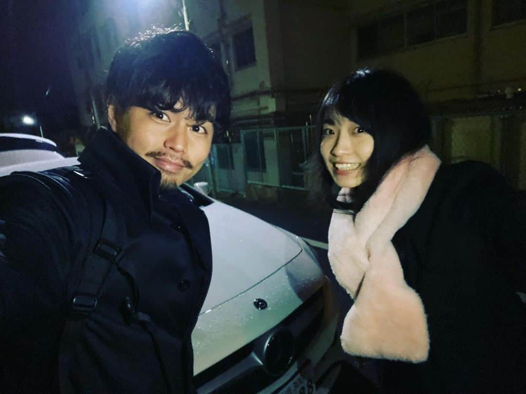 塩谷昂大のインスタグラム：「今日も🎥終了！  峰役伊藤さゆりさんと👍 #火葬 #伊藤さゆり　さん #映画」