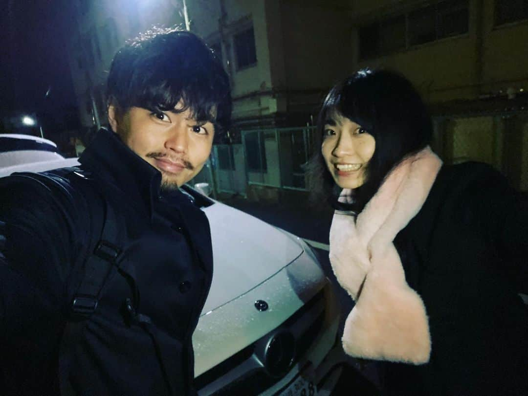 塩谷昂大のインスタグラム：「今日も🎥終了！  峰役伊藤さゆりさんと👍 #火葬 #伊藤さゆり　さん #映画」