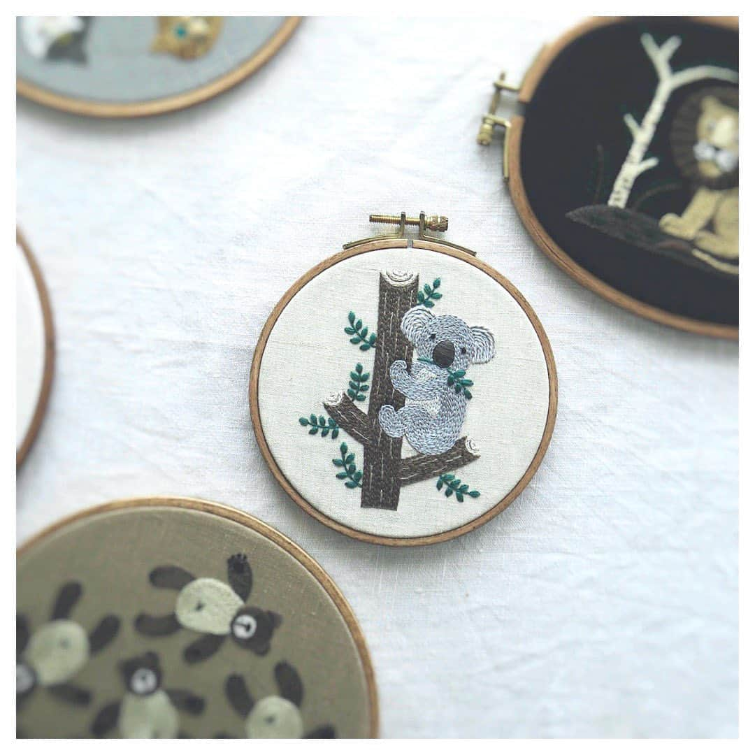 樋口愉美子さんのインスタグラム写真 - (樋口愉美子Instagram)「. 🌲🌲🐨🌲🌲 . #prayforaustralia #koala #embroidery」1月18日 15時06分 - yumikohiguchi