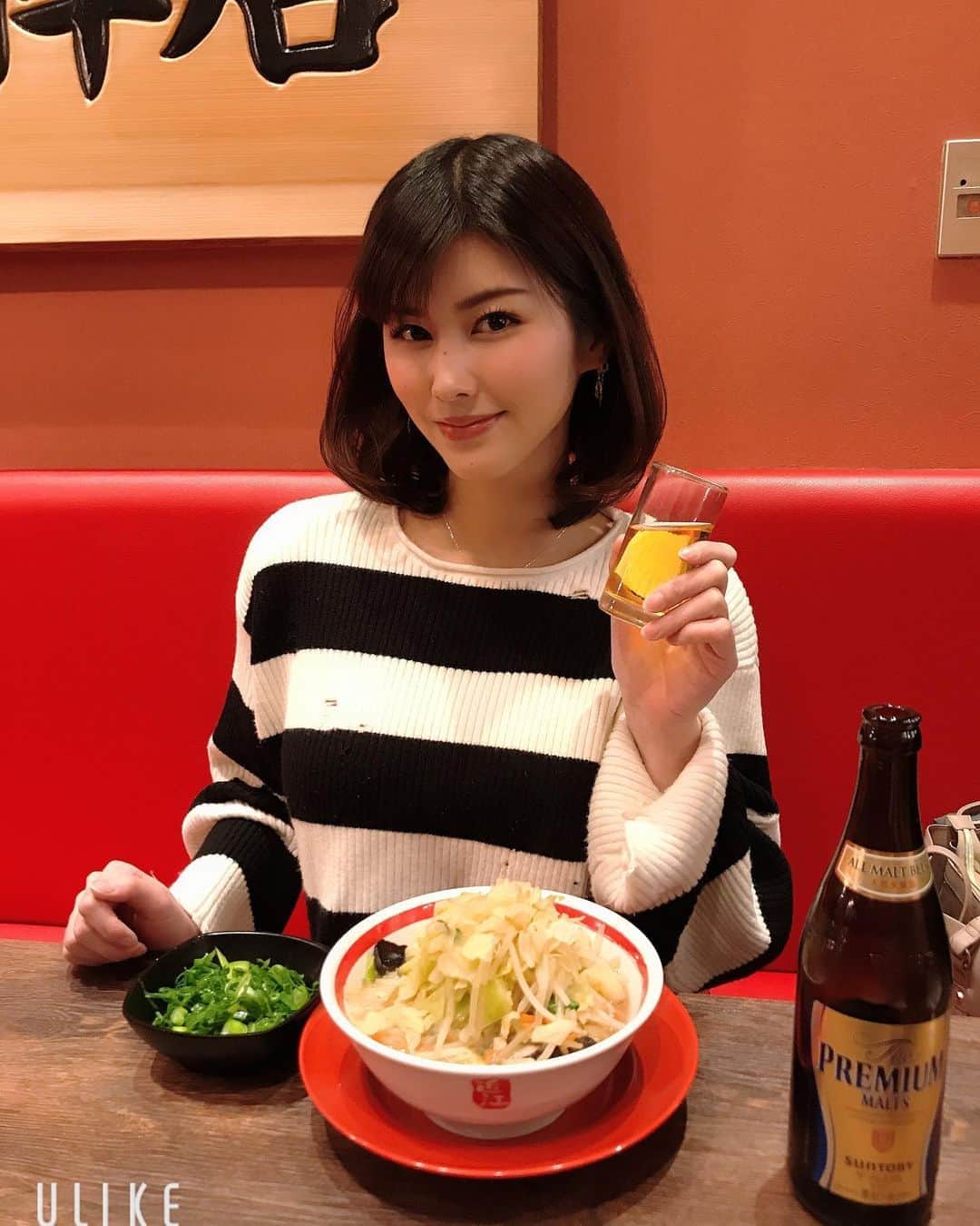 美乃すずめさんのインスタグラム写真 - (美乃すずめInstagram)「大好きな　#ちゃんぽん亭　❤️ #近江ちゃんぽん 1日分の野菜盛りセット😋 これからカイジファイナルゲーム観るよん🎦」1月18日 16時01分 - suzume_mino