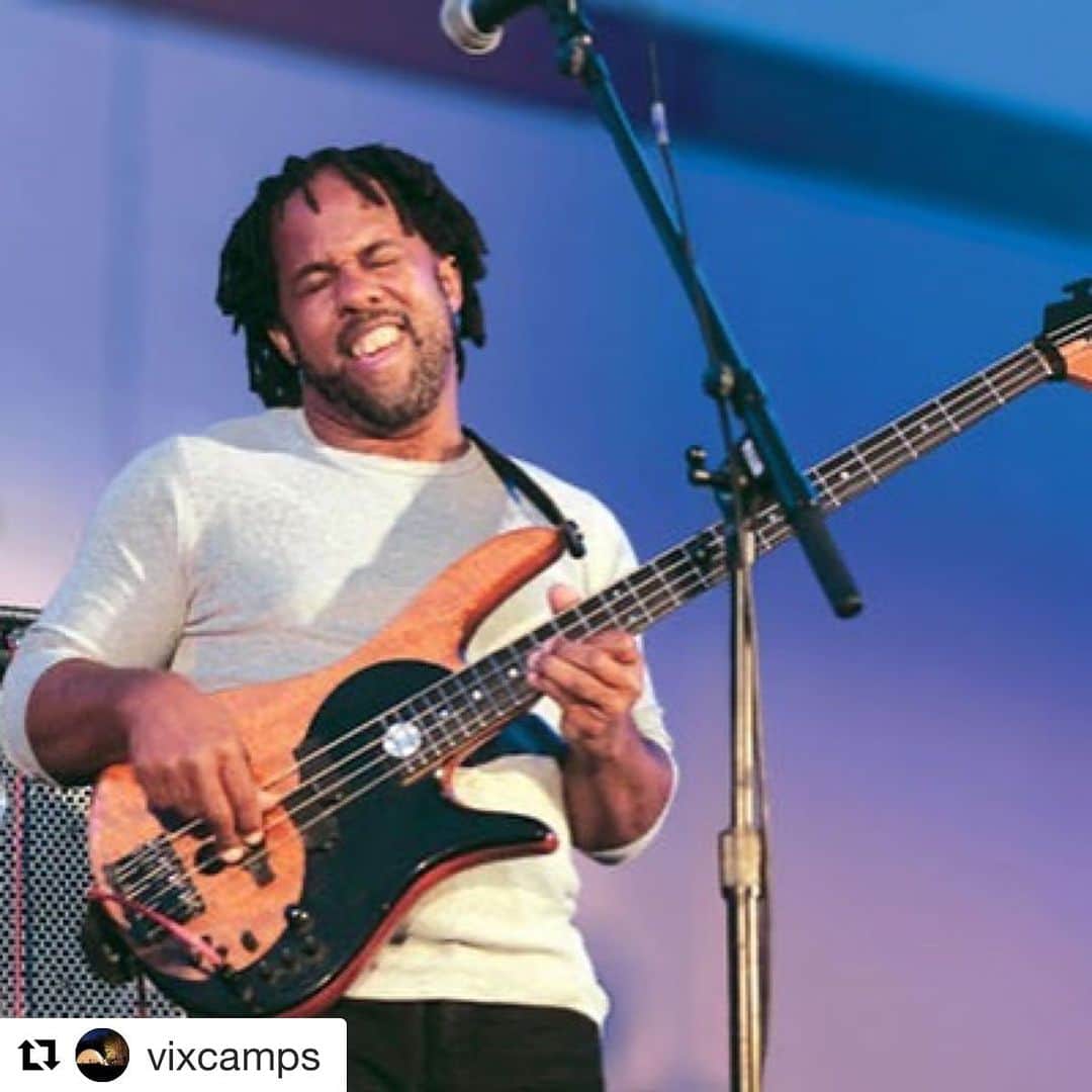 ヴィクター・ウッテンのインスタグラム：「#Repost @vixcamps with @get_repost ・・・ Bass Face. Everyone’s got one. Post a photo of yours and tag us in it, or better yet, come to camp and show us in person #bassface #wootenwoods #vixcamps」