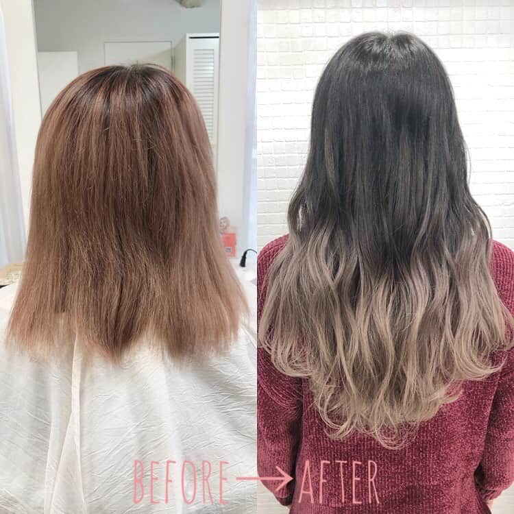 SAKUMAYUMIのインスタグラム：「ロアエクステジョーカーごとカラーで、グラデーションカラー💗  明るめのエクステで、コントラストグラデーションができます🙆‍♀️ ankhcrossグループ初めてのお客様、 通常料金より20%offでご案内しております✨  ロアエクステジョーカー(シールエクステ)は1枚¥440🧡(枚数無制限)  質問、ご予約はDMからも預かります📩👌 #アンククロス #ankhcross #ankhcrossharajyuku #外国人風 #グレージュ #グラデーションカラー #ハイライト#ロアエクステジョーカー #インナーカラー #イルミナカラー #ハイトーン #ヘアアレンジ #カラーバター #シールエクステ #ボブ #撮影 #サロンモデル #作品撮り #渋谷 #原宿 #美容室 #hair#color #hair #hairstyle  #hairarrange  #beauty  #hairsalon  #ロアエクステ #extension」