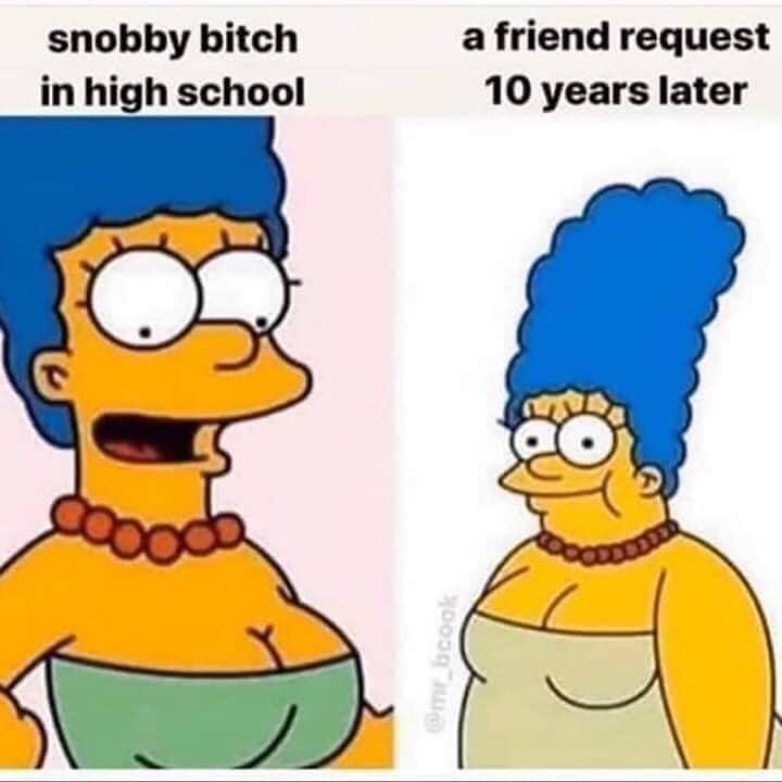 Taboo English®のインスタグラム：「English phrase: SNOBBY BITCH 😒😒 🇧🇷 esnobe menina 🇯🇵 卑劣な女の子  Get new English vocabulary!!! Follow Taboo English!! • • • • #simpsons #simpsonsmemes #snobbybitch #snob #snobby #英語 #英語スラング」
