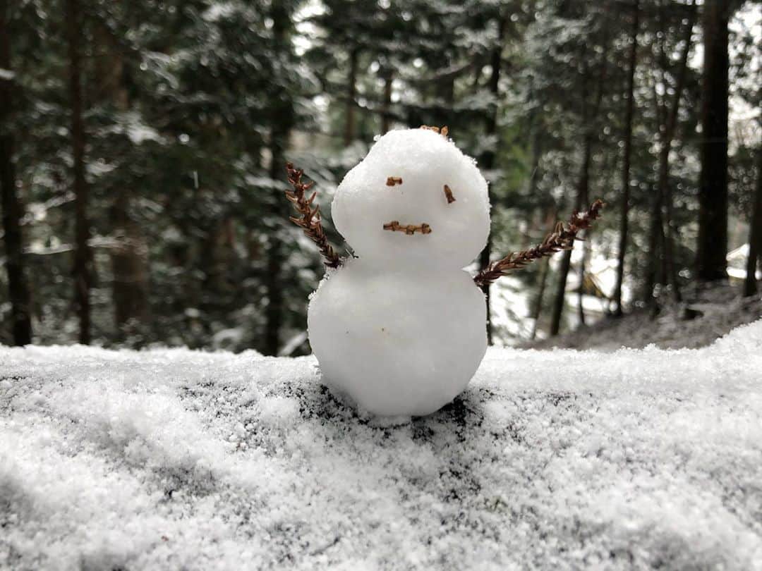 佐藤栞里さんのインスタグラム写真 - (佐藤栞里Instagram)「. 今日は東京でも雪がちらちら、、 とてもとても寒い日になりました☃️ 写真の雪だるまは、 年明けに出会ったちびっこ雪だるまです❄︎ 誰かが作ってくれたようで ここを通る人たちを癒しておりました☘️ そういうの、なんかいいよね☺️ #どことなく似てるような #たれ目だるま」1月18日 22時12分 - satoshiori727