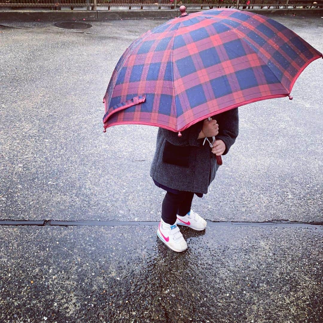 鈴木六夏さんのインスタグラム写真 - (鈴木六夏Instagram)「何度も傘を無くしてたお兄ちゃんなのに、 奇跡的にあった！1番初めに買ってあげた傘♡ 10年後の今、Qのお気に入り😊☂️」1月18日 23時13分 - rikuka.62