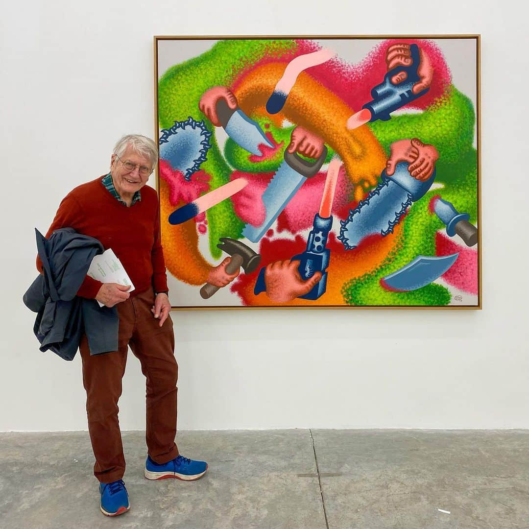 KAWSONEさんのインスタグラム写真 - (KAWSONEInstagram)「Opening on Saturday in Paris: Peter Saul ‘Art History is Wrong’ and Sally Saul ‘Hideout' at Almine Rech Paris  January 18 - February 29, 2020 Opening on Saturday, January 18, 2020 / 6 - 8 pm @alminerech  Thanks @acf862 @v_over_m  for the photos!」1月19日 0時17分 - kaws