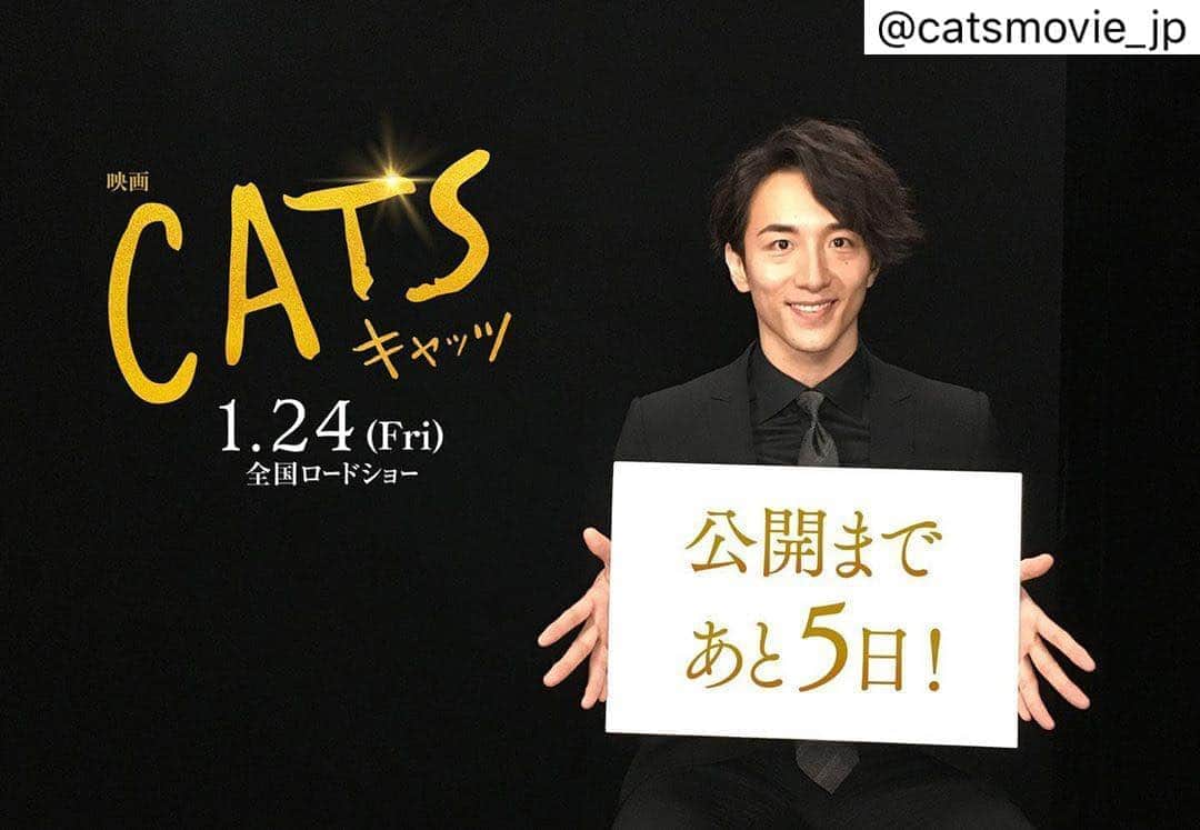 大貫勇輔さんのインスタグラム写真 - (大貫勇輔Instagram)「cats公開まであと５日✨ #cats #スキンブルシャンクス #キャッツ極上体験」1月19日 10時13分 - yusukeonuki_official