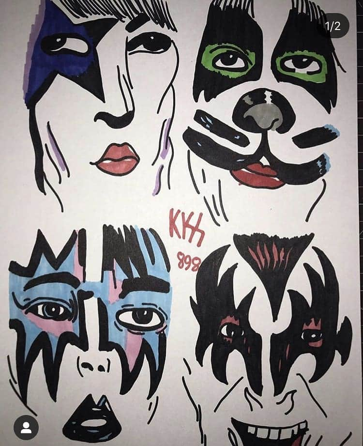 KISSさんのインスタグラム写真 - (KISSInstagram)「#KISS Fan Art! Thanks to Jude Paxton for sharing with us! #KISSARMYROCKS!」1月19日 3時33分 - kissonline