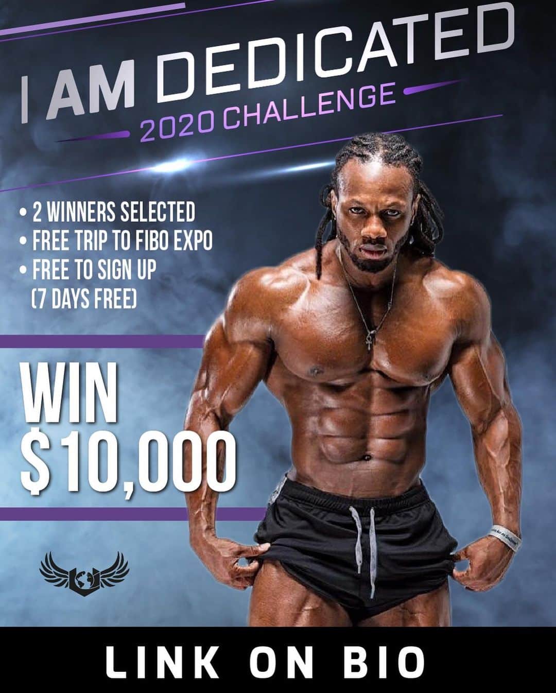 Ulissesworldさんのインスタグラム写真 - (UlissesworldInstagram)「Join My 2020 Dedication Challenge❗It’s FREE To Sign Up👆LINK IN MY BIO👆Time is running out! Get in the best shape ever! ⤵️ _ My 12 Week @iamdedicated_army Challenge includes: - 12-week gym training program - 12 Week Meal Plans - Private Members Only App - 24hrs Email Support - Facebook Support Community - Weekly Check-Ins - 2 All Paid Expense Trip to FIBO Expo in Cologne 🇩🇪 - Prizes for best transformation 🥇1st place - $5000 🥈2nd Place - $3000 🥉3rd Place -$2000 (Wild Card Prize - Most Dedicated) Let Me Help You Get Fit!👆LINK IN MY BIO👆 Good Luck💪🏽👊🏽」1月19日 7時41分 - ulissesworld