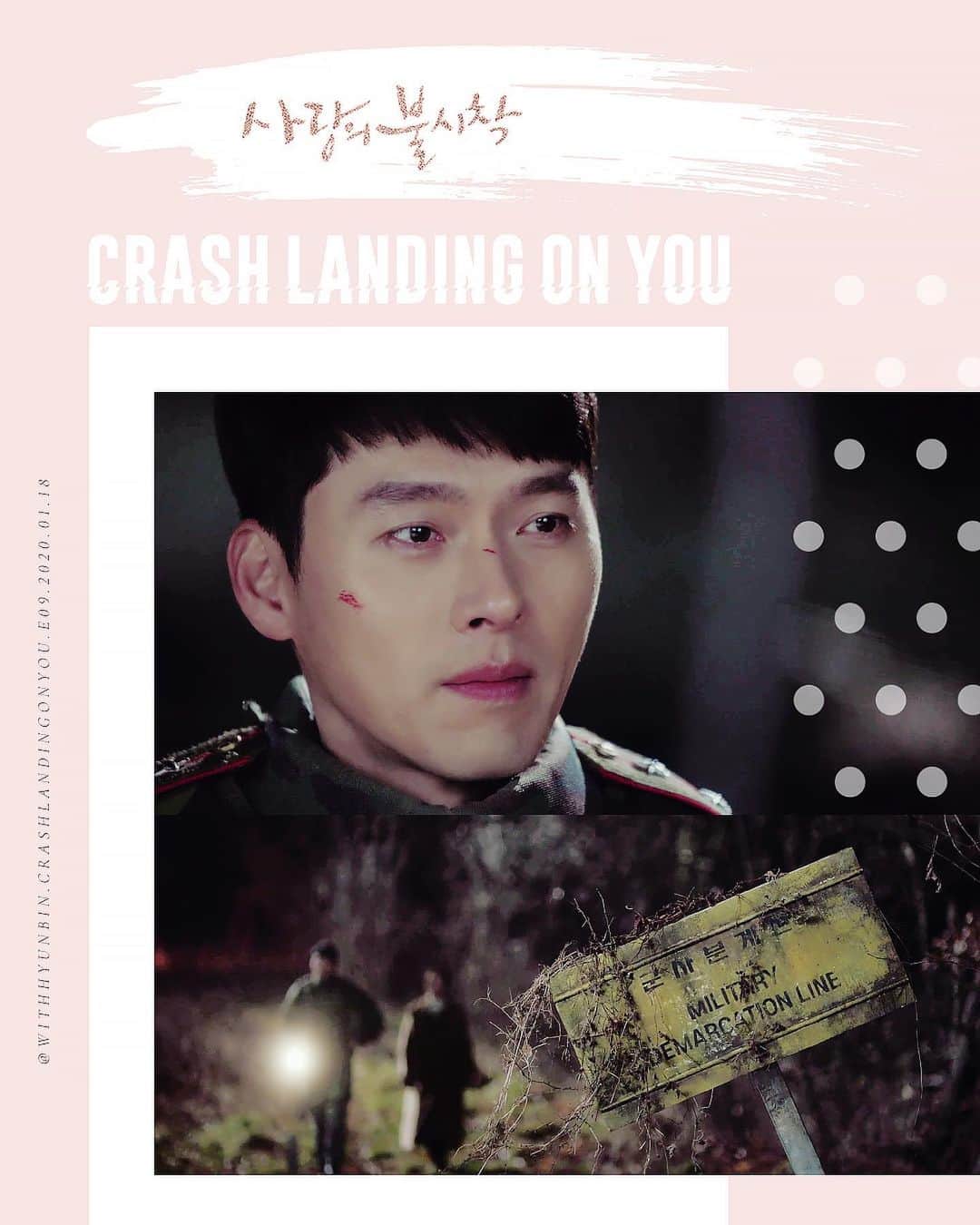 ヒョンビンのインスタグラム：「E09 - Ratings: 11.5% 🔺 —— #crashlandingonyou #사랑의불시착 #hyunbin #현빈 #ヒョンビン #玄彬 #sonyejin #손예진」