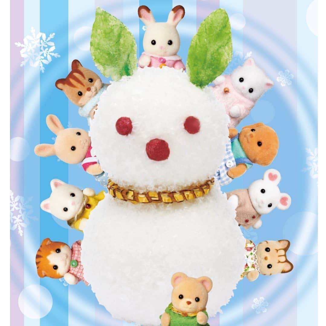 シルバニアファミリー 公式 さんのインスタグラム写真 シルバニアファミリー 公式 Instagram おおきな雪だるま 作ったよー 赤ちゃんたちが隠れちゃうくらいの特大サイズですね この写真は スマホ用壁紙としても配信してます ぜひ使ってくださいね