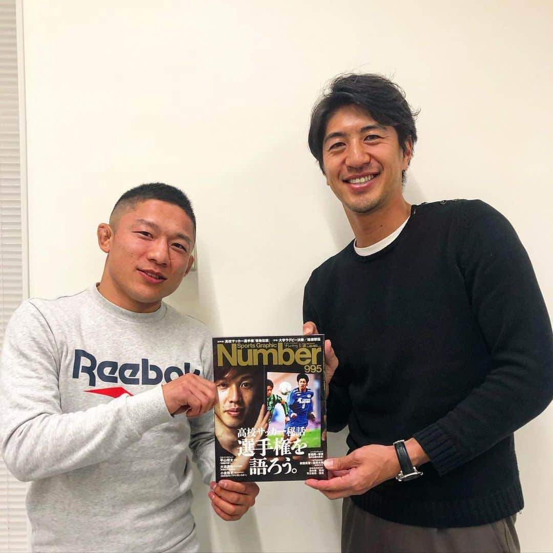 田中大貴さんのインスタグラム写真 - (田中大貴Instagram)「恭司くん、Numberインタビューでした。 「復活」へのストーリー、楽しみにしておいて下さい。  #堀口恭司  #総合格闘技  #rizin #number #文藝春秋」1月19日 18時08分 - daiki.tanaka_1980